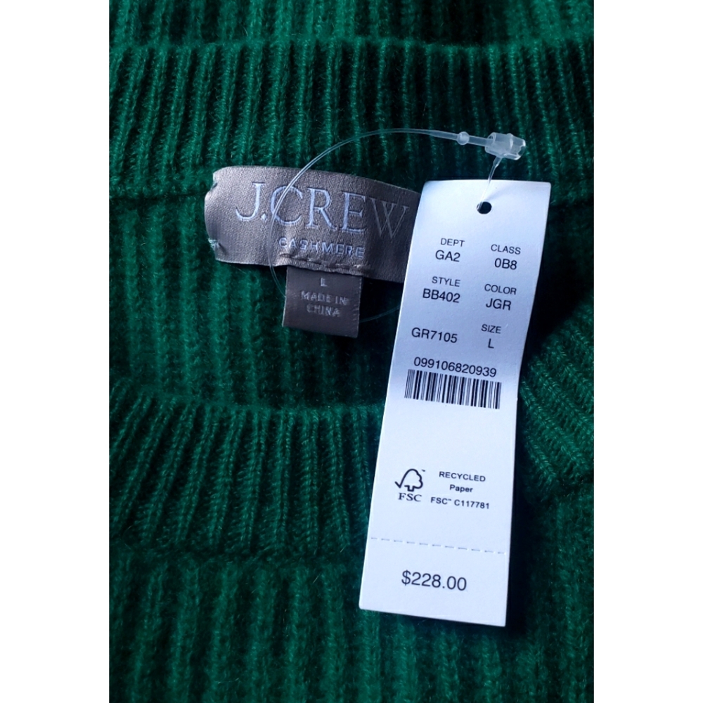 J.Crew Ribbed cashmere oversized crewneck sweater - Picture 9 of 10